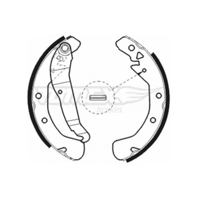 Imagen de TOMEX brakes TX 20 78 Zapatas de Freno Eje trasero 228 42 OPEL: Astra G Berlina, Combo C Tour, F Berlina