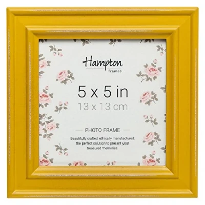 Imagen de Hampton Frames PALOMA PAL301955M Marco de fotos (13 x 13 cm), color amarillo mostaza