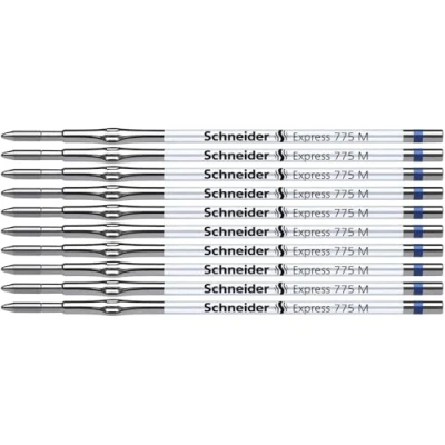 Imagen de Schneider Express 775 Repuesto para bolígrafo (grosor de escritura M, indeleble conforme a ISO 12757 2 H), color azul (10 unidades)