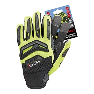 Imagen de Reis Rmc Impact_Sebxl Guantes de mecánicos (12 unidades), color negro
