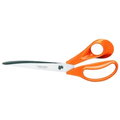 Imagen de Fiskars Classic Tijeras de sastre, Longitud: 25 cm, Para uso con mano derecha, Hojas acero inoxidable / Mango Plástico, Naranja, 1005151