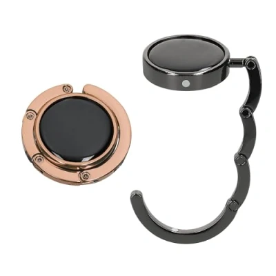 Imagen de kwmobile Ganchos de Bolso para Mesa 2X Colgador portátil con Gancho Abrigos Bolsos Paraguas MAX. 3 kg