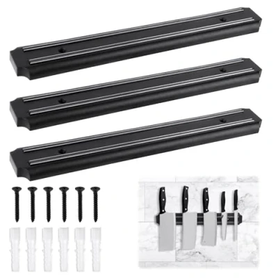 Imagen de TNOMSNO Soporte Cuchillos Cocina, 3 Piezas 33cm Iman de Cuchillos, para Espátulas y Tijeras