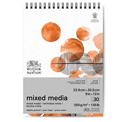 Imagen de Winsor &amp; Newton Bloc papel Multi técnica (22,9 x 30,5 cm), Blanco