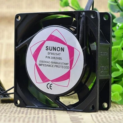 Imagen de CYRMZAY Compatible con SUNON SF8025AT 220 240VAC 0.07A 8025 8CM 2 Wire Cooling Fan