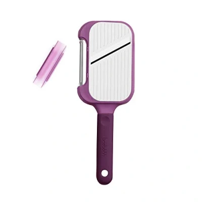 Imagen de Trebonn Peel + Slice, herramienta 2 en 1, práctica peeler para pelar y manolina cortar con hoja de acero inoxidable.