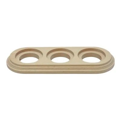 Imagen de Base de madera triple para interruptores/desviadores y enchufes