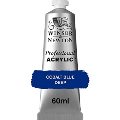 Imagen de Winsor &amp; Newton acrílico profesional Artist&#039;s tubo de pintura acrílica 60ml, color azul cobalto oscuro