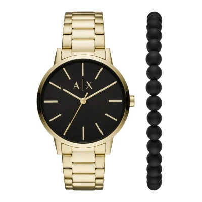 Imagen de Armani Exchange SET Reloj goldcoloured, Hombre, Talla: One Size, Gold coloured