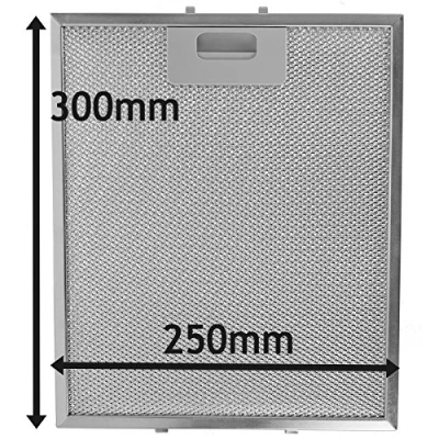 Imagen de SPARES2GO Filtro de malla para todas las marcas campana extractora (300 x 250 mm)