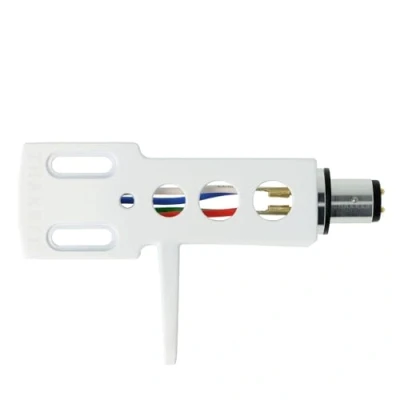 Imagen de THAKKER HS 10 Cáscara de Cabeza Aluminio Blanco Conexión Bayoneta SME Incluido Cables Cabezal Aluminium Headshell