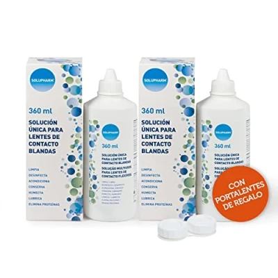 Imagen de Solupharm Solución Única para Lentes de Contacto Blandas ,360 ml (Paquete 2)