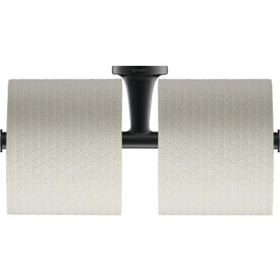 Imagen de Duravit Starck T Portarrollos de papel (2 rollos), color negro mate