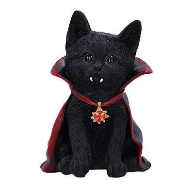 Imagen de Nemesis Now Count Catula Resina sintética (15,5 cm), Color Negro