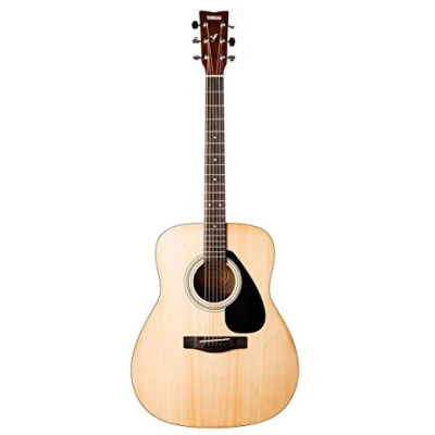 Imagen de Yamaha F310 Guitarra Acústica Folk 4/4 de madera, 63.4 cm, escala 25 pulgadas, 6 cuerdas metálicas, color Madera natural