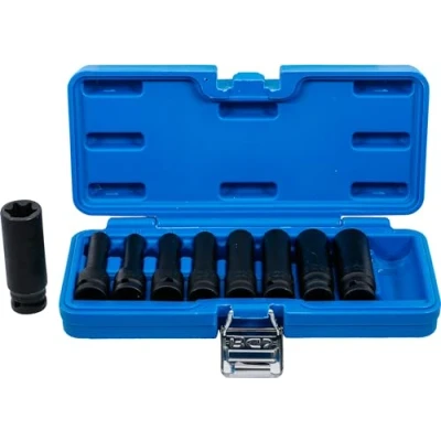 Imagen de BGS 5204 Juego de llaves vaso impacto E Torx, largas entrada 12,5 mm (1/2&quot;) E10 E24 9 piezas