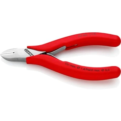 Imagen de Knipex Alicates de corte diagonal para electrónica recubiertos plástico 115 mm 77 01
