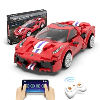 Imagen de Cada Race Car Deportivo de Color Rojo Set construcción con R/C y Control por App 306 Piezas 6+ (DeQube 927DE51072)