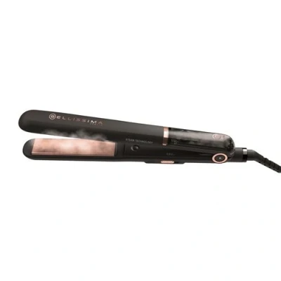 Imagen de Plancha de pelo Bellissima B28 100, 230 C, Revestimiento cerámica, Con vapor, C Negro y oro rosa