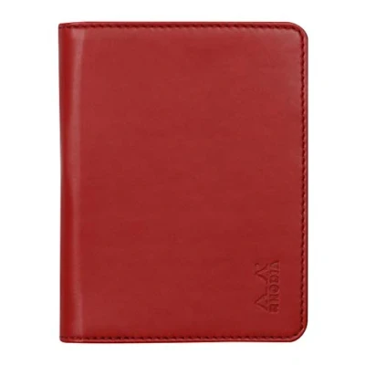 Imagen de Clairefontaine ES RHODIA 211007C Libreta portadocumentos y Rhodiarama N 11 Coquelicot para bloc de notas o cuadernos formato A7 (7,4 x 10,5 cm) piel italiana