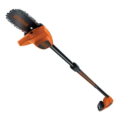 Imagen de BLACK+DECKER Motosierra telescópica (pértiga) 18V, Batería de Litio 2Ah, Espada corte 20 cm, Mango telescópico 1,74 m a 2,92 y empuñadura ergonómica, GPC1820L20 QW