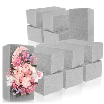 Imagen de com four® 12x Espuma Floral para Arreglos Florales Esponja Plug In Flores Secas Hacer Manualidades Bodas y Cumpleaños