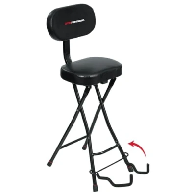 Imagen de Gator Frameworks GFW GTR Seat Asiento y Soporte para Guitarra, Color Negro
