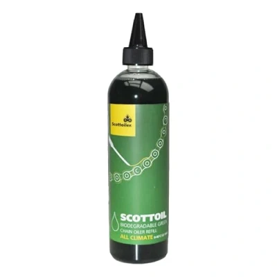 Imagen de Scottoil Todo Climate Biodegradable aceite de repuesto para cadena (verde)… (500ml)