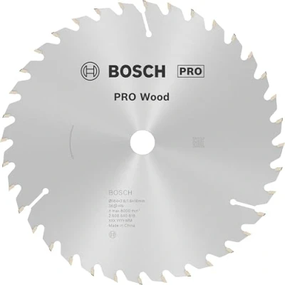 Imagen de Bosch 2 608 640 818 Hoja de sierra circular Optiline Wood 184 x 16 2,6 mm, 36 (pack 1)
