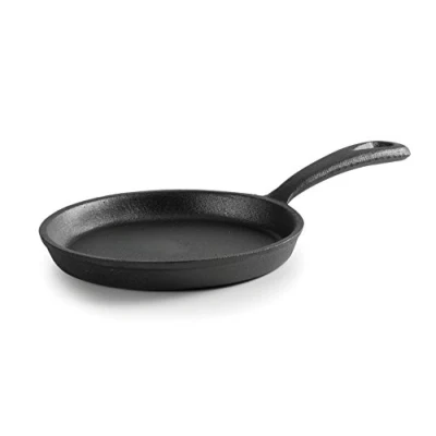 Imagen de Lacor Magma Mini Sarten Lisa Sin Base, Hierro Fundido, Negro