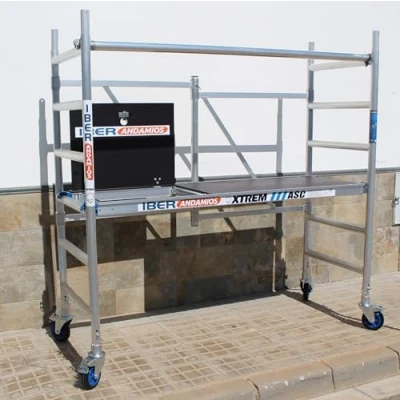 Imagen de IBERANDAMIOS Andamio plegable XTREM CT 75x190x3 mts + barandilla