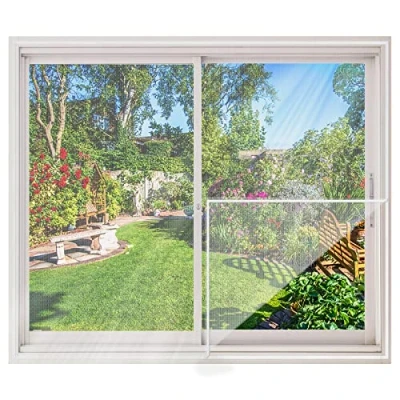 Imagen de MYCARBON 2 Pcs Mosquitera para Ventana Autoadhesiva 150x180cm Blanca