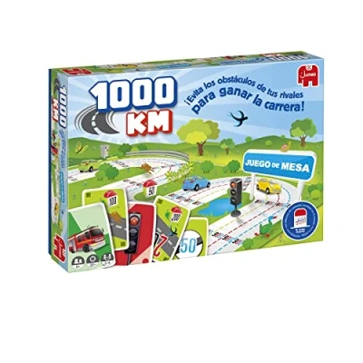 Imagen de Diset Jumbo 1000 KM Juego Familiar y para niños Edad 5 99 +2 Jugadores de Mesa con Cartas en Español