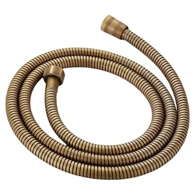 Imagen de Cabeza de ducha, Juego Teléfono retro latón Ducha en forma teléfono, Utilizado Baño y Soporte cobre (Color : Copper hose)
