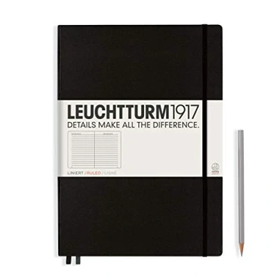 Imagen de Notatnik Leuchtturm Master Classic w linie czarny