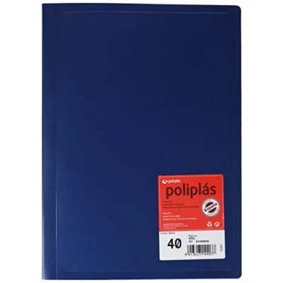 Imagen de Grafoplas 1155705 Carpeta de 40 fundas, color azul