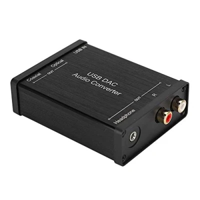 Imagen de Tosuny Tarjeta de Sonido USB, Convertidor estéreo GV 023 Adaptador Audio Digital a analógico DAC USB