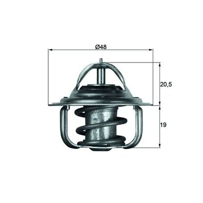Imagen de MAHLE ORIGINAL TX 5 88D Termostato, refrigerante 88 48 con junta FORD: Capri III, ESCORT 5, 4 norauto, oscaro, mister auto