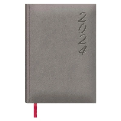Imagen de Dohe Agenda 2024 Día Página Tamaño: 15x21 cm (A5) 336 páginas Encuadernación cosida Tapa dura Color Gris Modelo Brasilia