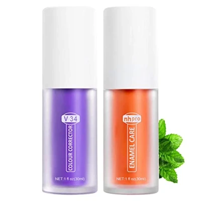 Imagen de Teeth Cleansing Toothpaste,Tooth Whitening Enamel Care Toothpaste Stains,Intensive Stain Removal Reduce Yellowing,Corrector for Cleaning,Colour (Sets)