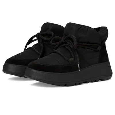 Imagen de Fitflop F Mode Botines Planos de Malla biofleece Resistentes, Zapato Mujer, Black, 37 EU