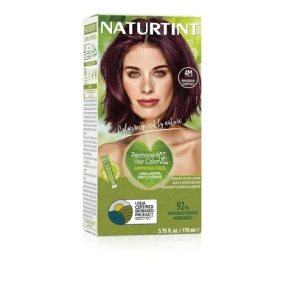 Imagen de NATURTINT Biobased, Coloración Permanente Sin Amoniaco, 100% Cobertura de Canas, Tinte para el Cabello con Ingredientes Naturales, Color Intenso, Natural y Duradero, 4M Castaño Caoba, 170ml