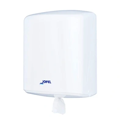 Imagen de Jofel AG42000 Azur Dispensador de Papel, Mecha, con Mecanismo Precorte, Blanco