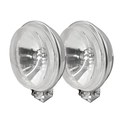 Imagen de Simoni Racing Conjunto de Faros Largo Alcance 115mm H3 Cromo Set 2 piezas