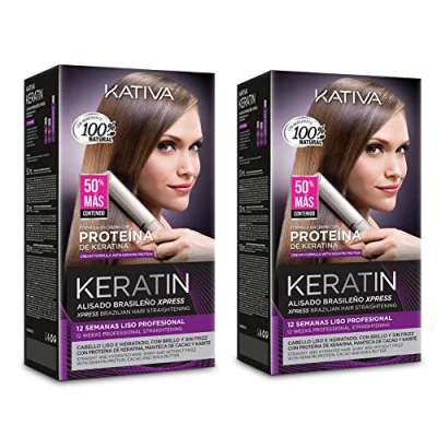 Imagen de Pack Super Ahorro de 2 Kativa Keratin Alisado Brasileño Xpress Tratamiento Queratina sin Formol