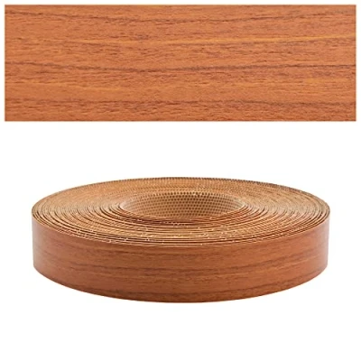 Imagen de Mprofi MT® Cinta de Borde Melamina Con Adhesivo Termofusible para Estantes Tablero Construcción Muebles Planchar Blanco Liso (Cerezo Montaña, 22mm x 5m)