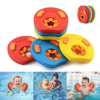 Imagen de kaianda Manguitos de natación para niños,6PCS Hechos Espuma, Bebe,Manguitos Dolphin，Bebe Piscina Discos Flotantes
