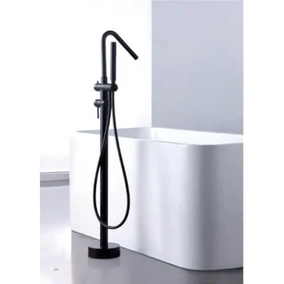 Imagen de IMEX grifo bañera exenta Monomando baño Ducha A Suelo Griferia para tina de SERIE CORCEGA BBECO1/NG Negro Mate