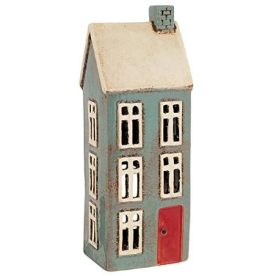 Imagen de Village Pottery Portavelas Alto, Color Gris