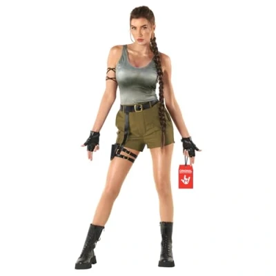 Imagen de Morph Disfraz Arqueóloga, Exploradora Mujer, Lara, Aventurera, de Pelicula, Halloween Carnaval Talla L
